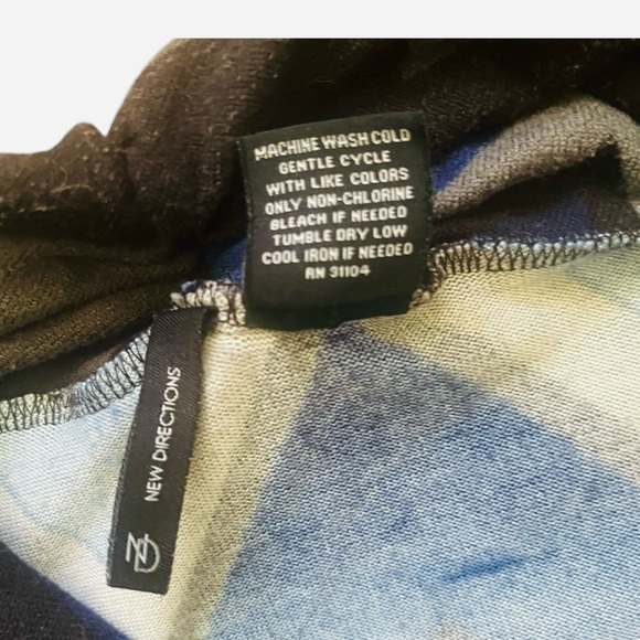 New Directions casual zigzag tight knit cardigan S multi color dropped neckline - Picture 11 of 13